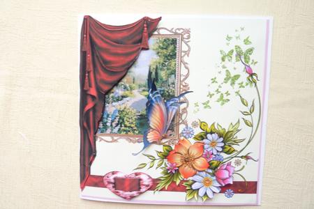 A View of the Garden 8x8 Topper by Rosina Walker