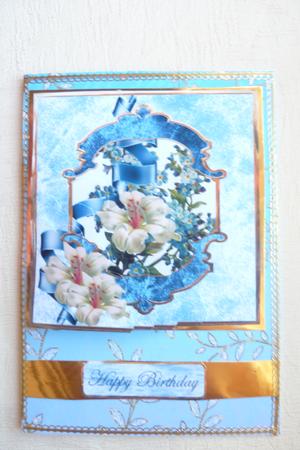 Lily and Forgetmenots by Rosina Walker
