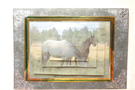 Two Horses Pyramid by Rosina Walker