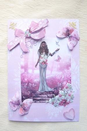 Pink Passion Decoupage Sheet #pp1a by Rosina Walker