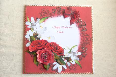Roses of Love 8x8 Topper by Rosina Walker