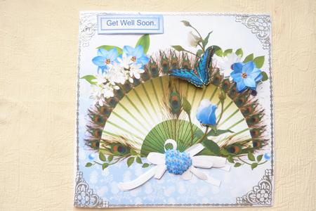 8x8 Floral Fan by Rosina Walker