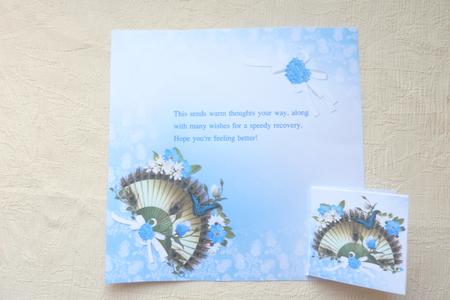 8x8 Floral Fan Insert Plate by Rosina Walker