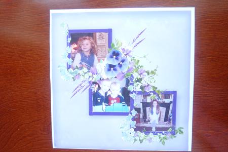 Pansies Quick Scrapbook Pages by Rosina Walker