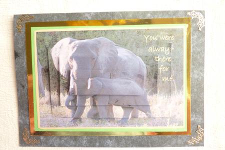 Elephants Father's Day Pyramid by Rosina Walker