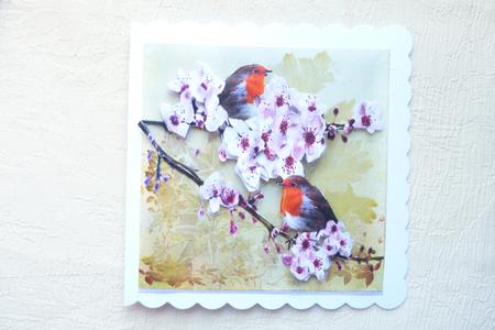 Robins and Almond Blossom Step by Step by Rosina Walker