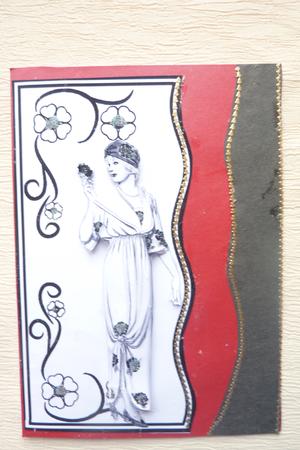 Black Rose Art Deco Lady by Rosina Walker