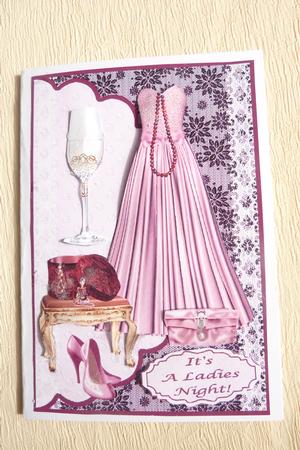 Its a Ladies Night Decoupage Topper by Rosina Walker