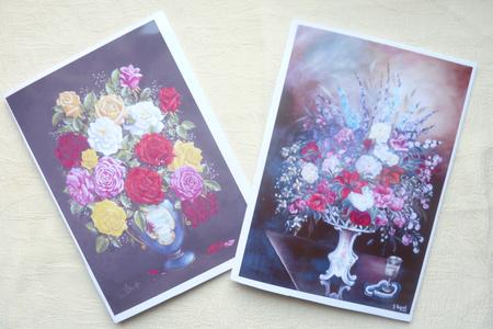 Beautiful Floral Toppers with Lace Borders by Rosina Walker