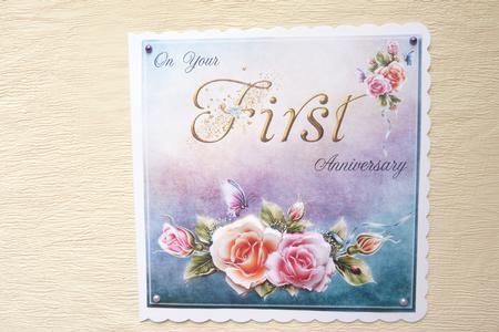 First Anniversary Rosy Glow 8x8inch Topper by Rosina Walker