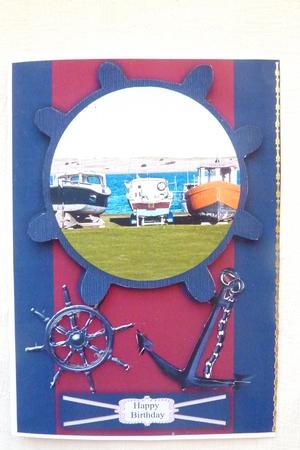 Nautical Birthday / Father's Day Card Front by Rosina Walker