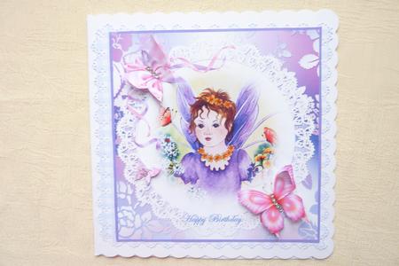 Watercolour Buttercup Fairy with Butterfliesdecoupage Sheet by Rosina Walker