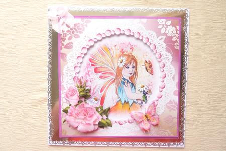Watrecolour Fairy and Butterflies Decoupage Sheet by Rosina Walker