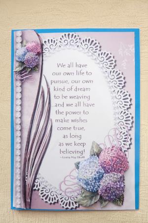 Keep Believing Card Topper 1 by Rosina Walker