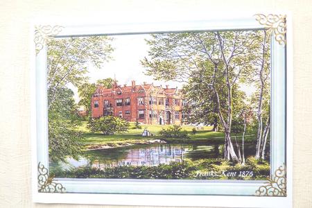 Vintage View of Franks, Kent in 1875 by Rosina Walker