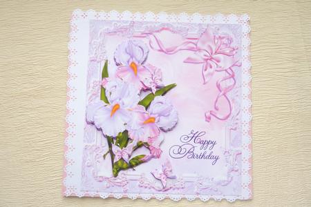 Flag Iris Quick Card by Rosina Walker