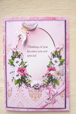 A4 Flower Cluster Card Fronts in Pastel Colours by Rosina Walker