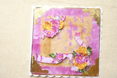 Pink and Gold Roses Step by Step by Rosina Walker