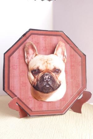 French Bulldog Plaque & Stand by Rosina Walker