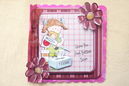 Square Feel Better Soon Topper by Rosina Walker