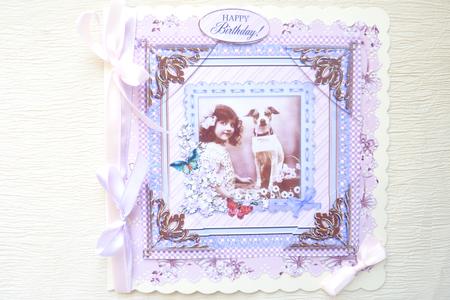 Little Girl with Dog by Rosina Walker