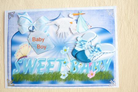 Scallop Baby Boy Bleu by Rosina Walker