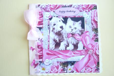 Cute Pets in Pink by Rosina Walker