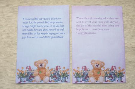 Background Toppers Baby Bleu & Pink by Rosina Walker
