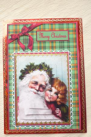 Vintage Santa and Little Girl Qs by Rosina Walker