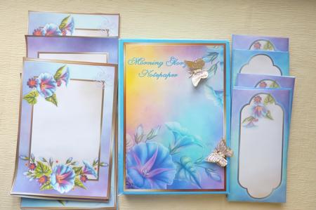 Morning Glory Notepaper Set by Rosina Walker