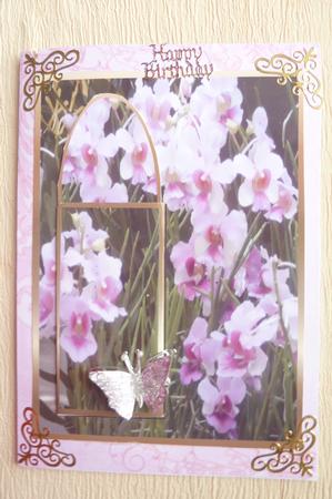 A4 Vintage Pink Background by Rosina Walker
