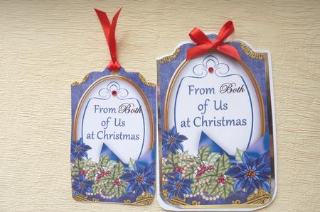 Dark Blue Poinsettia from All of Us Sentiment Tag Sheet by Rosina Walker