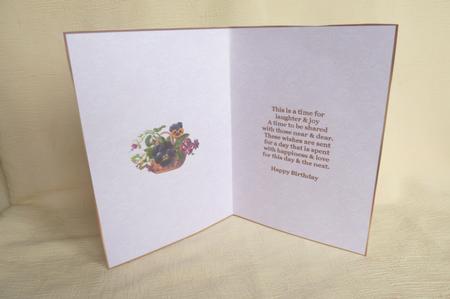 A Floral Basket Card Making Insert by Rosina Walker