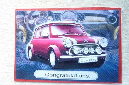 Happy Birthday Dad Mini Classic Red by Rosina Walker