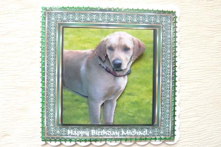 Golden Labrador Scene 3D Decoupage by Rosina Walker