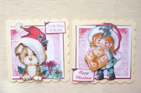 Two Cute Step by Step Christmas Toppers by Rosina Walker