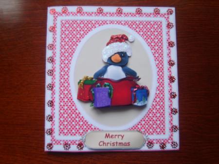 Pengiun & Presents - Babys 1st Christmas by Rosina Walker