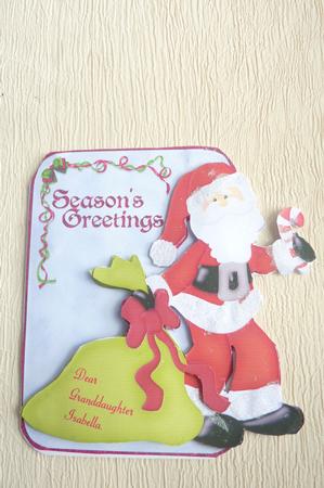 Santa is Here Over the Edge by Rosina Walker