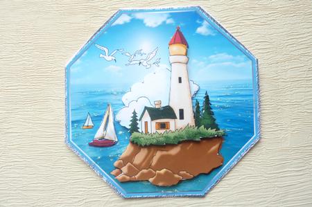 Lighthouse Scene by Rosina Walker