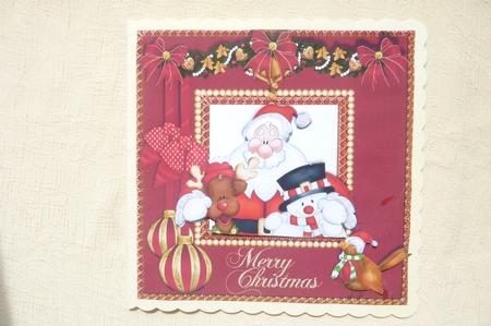 Santa and His Friends Card Topper by Rosina Walker