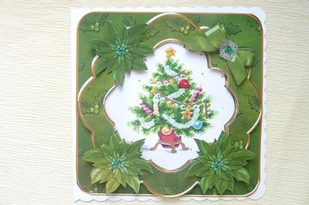 Elegant Tree Green Christmas Fancy 8in Decoupage Cf Kit by Rosina Walker