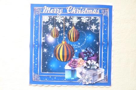 Blue Baubles and Presents by Rosina Walker
