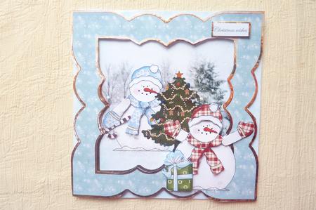 Frosty and Fred Snowman Christmas Tree by Rosina Walker