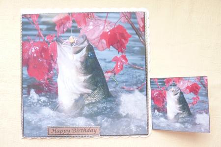 Bass Fishing in the Fall Topper by Rosina Walker