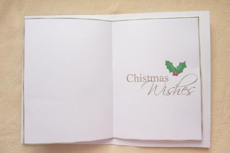 Christmas Greetings Card Insert 4 by Rosina Walker