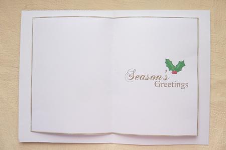 Christmas Greetings Card Insert 6 by Rosina Walker
