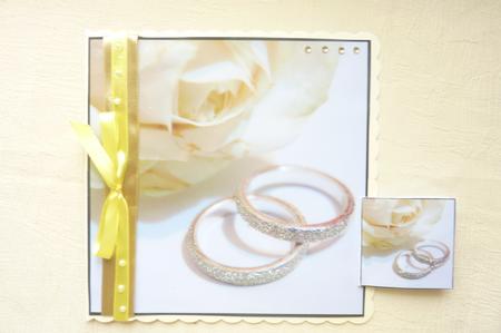 Silver Wedding Rings Topper by Rosina Walker