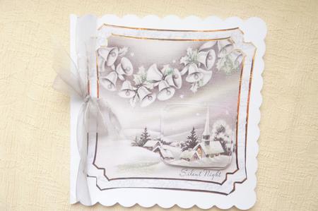 Vintage Christmas Silent Night by Rosina Walker