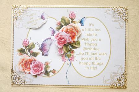 Wishing You Happy Things Belated by Rosina Walker
