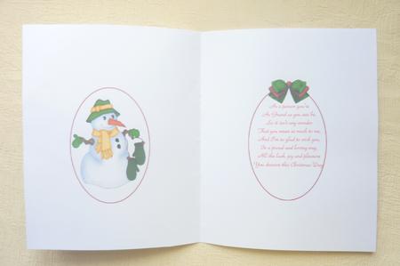 Friends Warm Hearts Christmas Insert by Rosina Walker